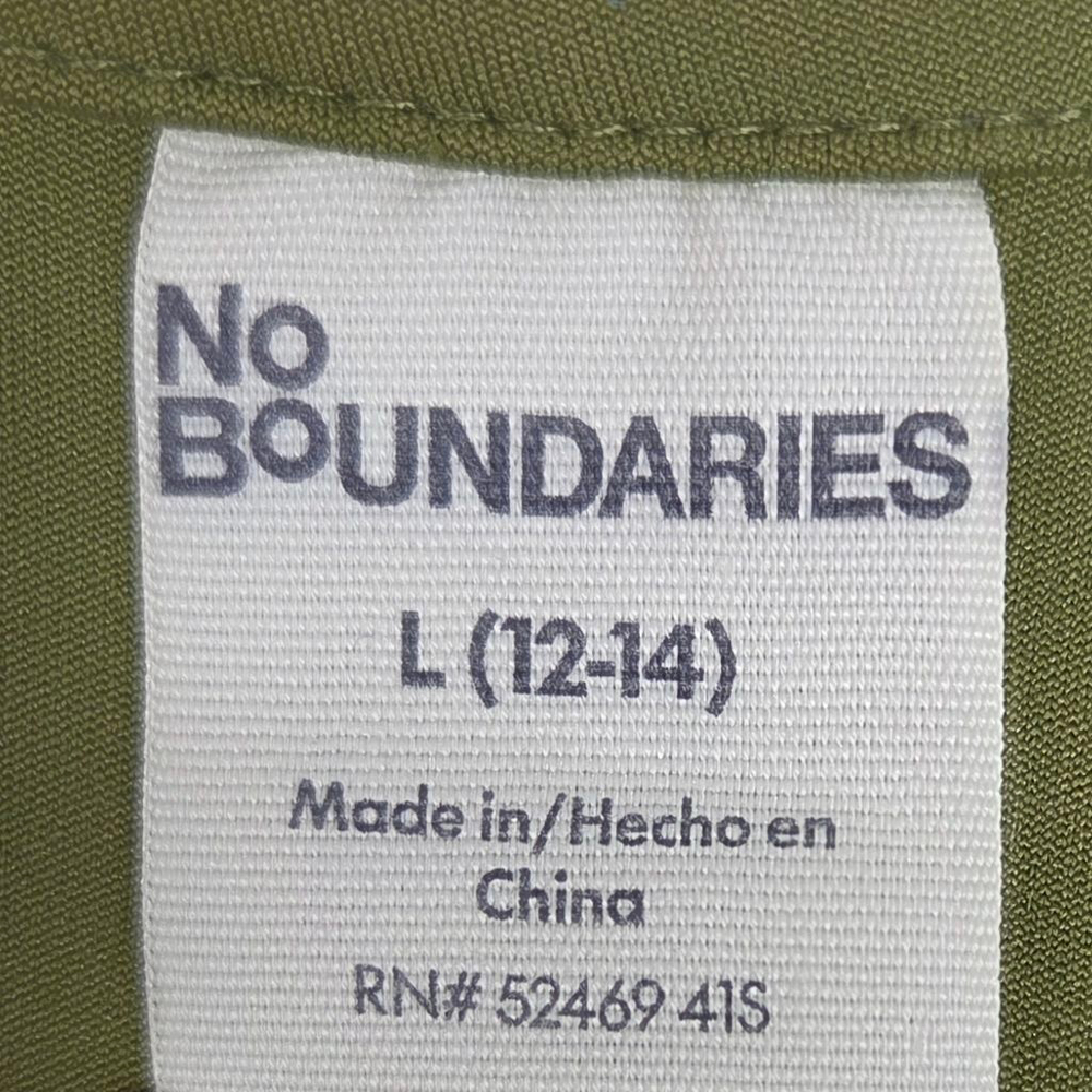 Women's No Boundaries Olive Green Square Neck Tank Top L - Picture 6 of 10